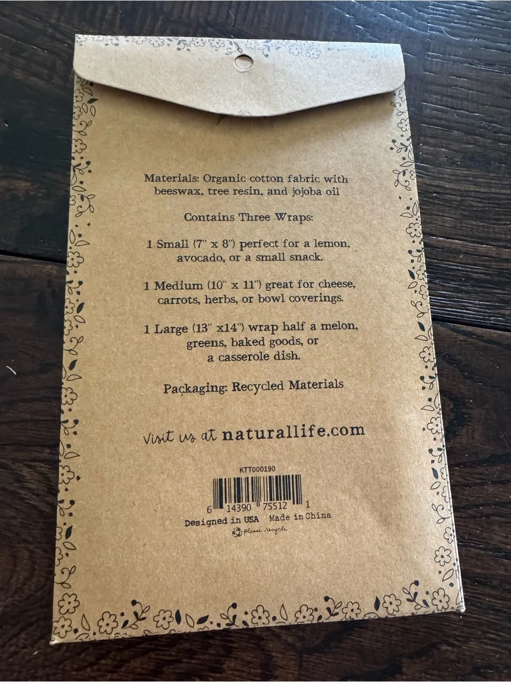 NATURAL LIFE used small
